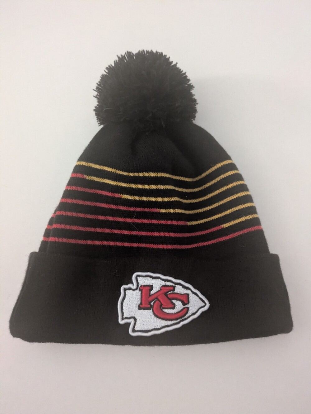 NFL KC Chiefs Beanie With Pom